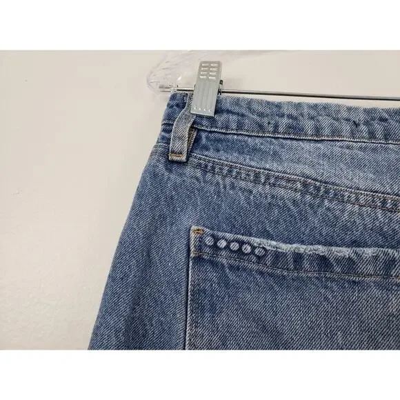 Blank NYC The Madison Crop High Rise Jeans 28 Distressed Cottagecore Festival - Picture 6 of 10